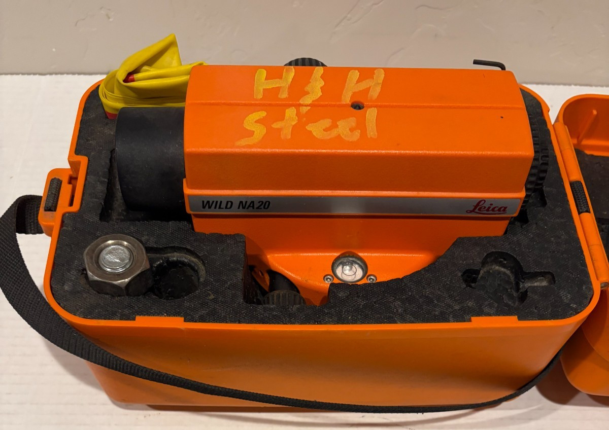 Automatic Level Leica Wild NA20 in Orange Hard Case Works Good Condition LOOK!