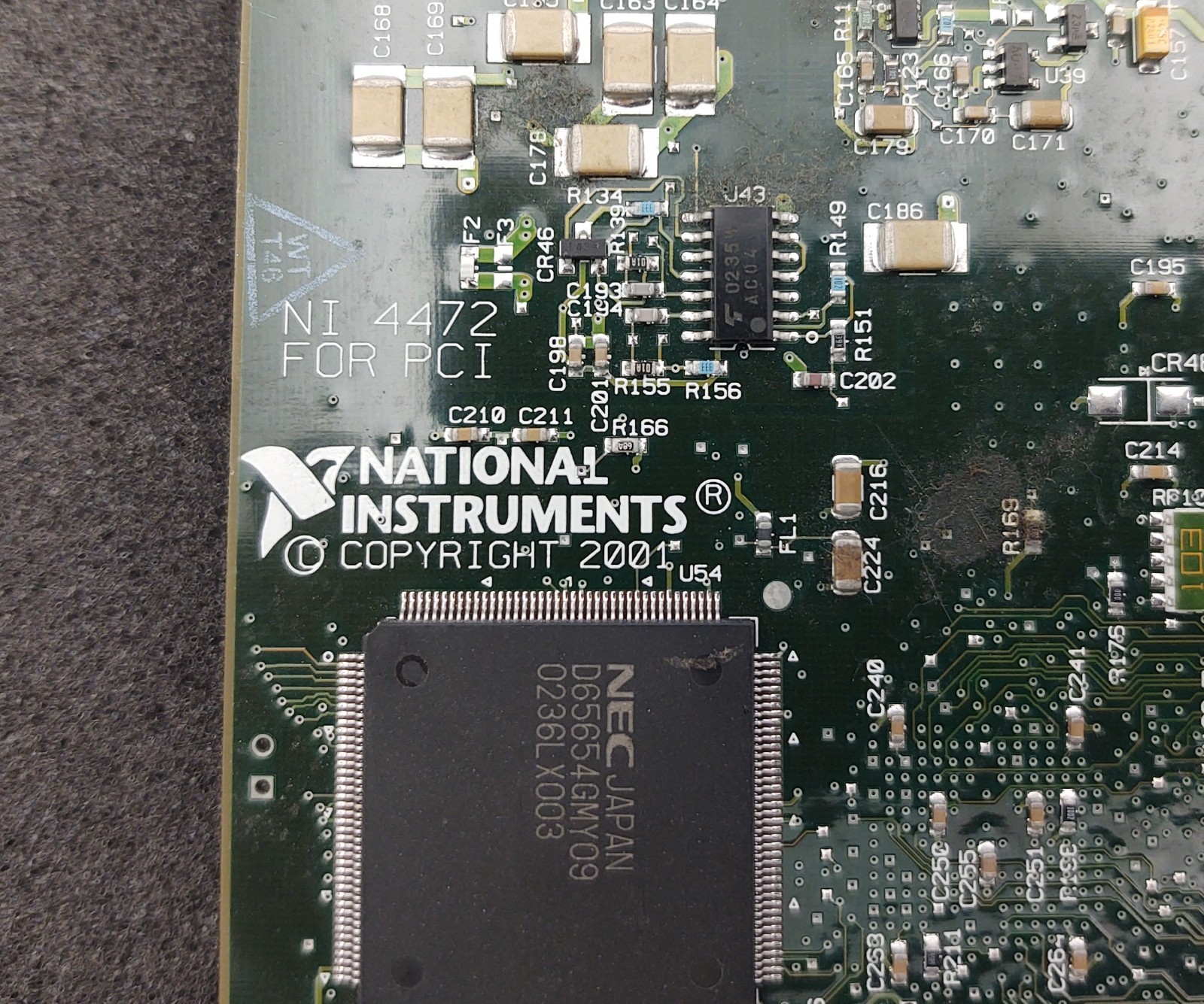 National Instruments NI PCI-4472 Dynamic Signal Acquisition Card – For Parts