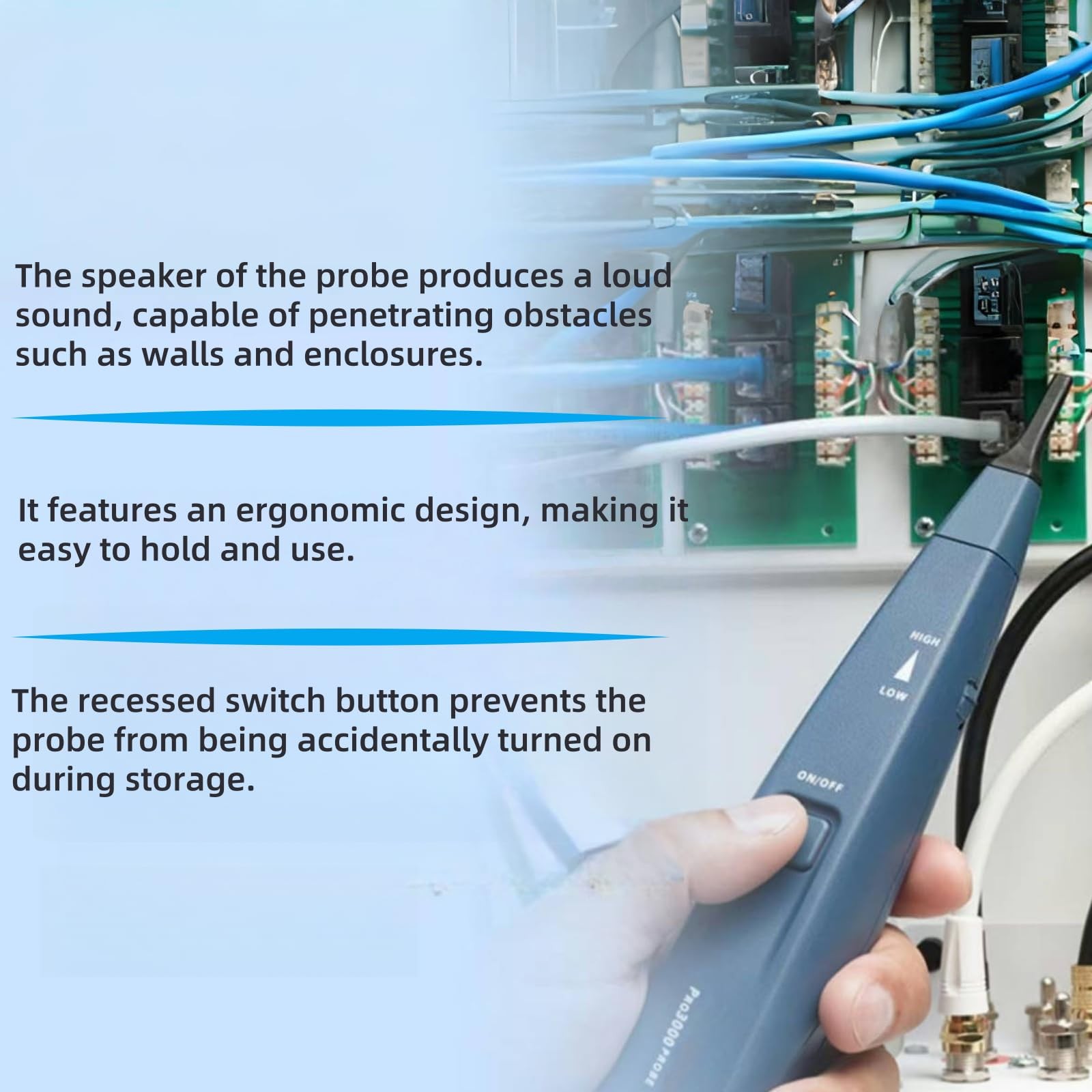 Pro3000 Tone Generator and Probe Kit, Toner blue