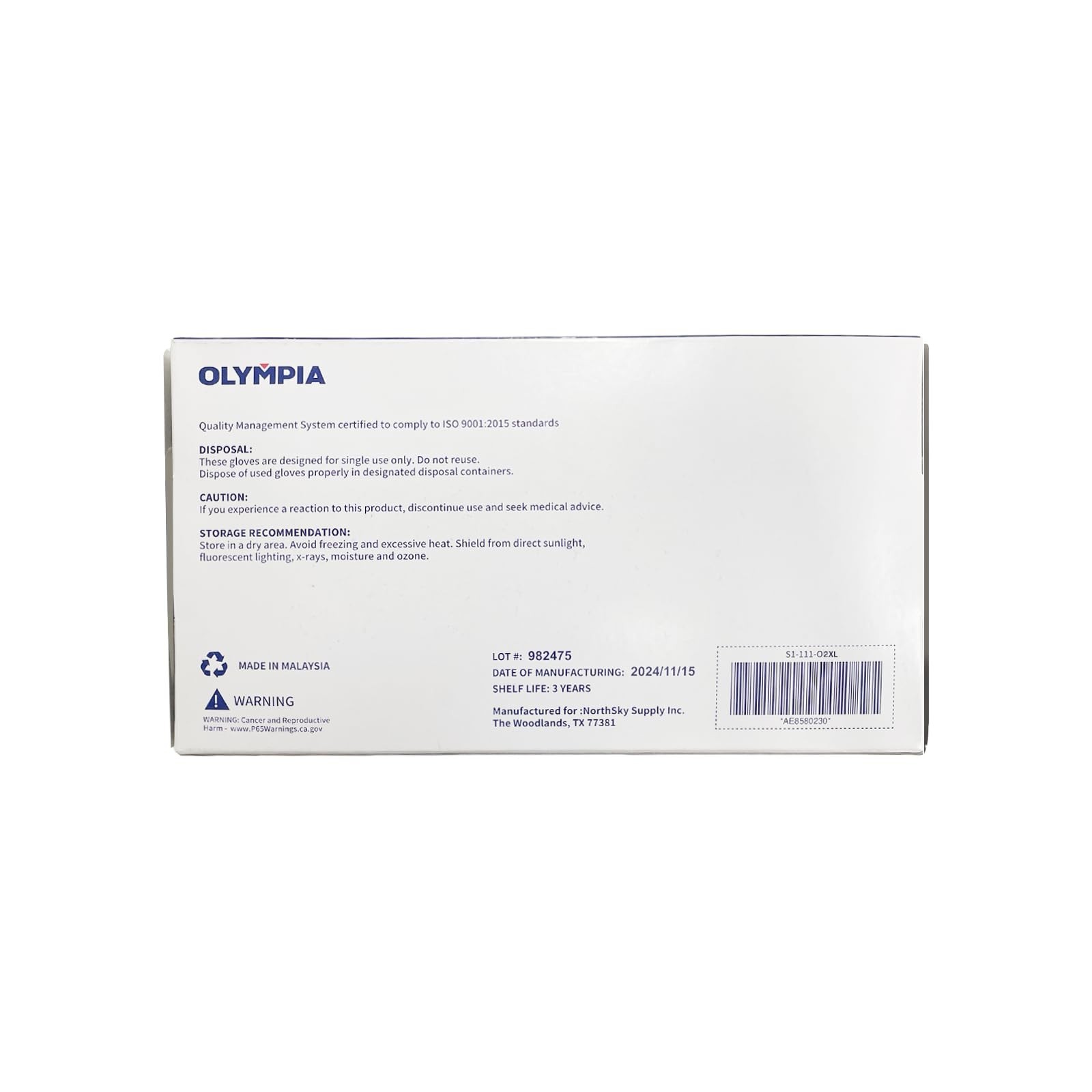 NORTHSKY Olympia Disposable Nitrile Gloves, 6 mil, Diamond, Black or Orange 1…