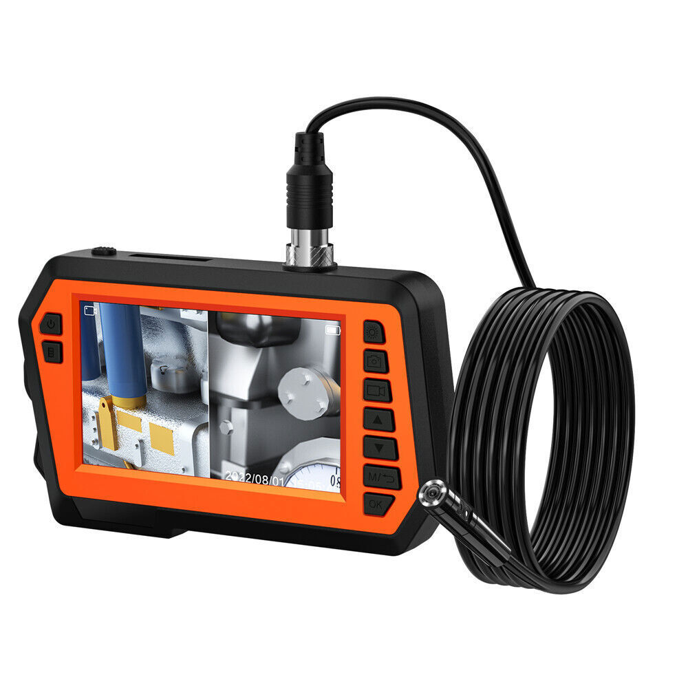 5m HD 1080P Industrial Sewer Drain Endoscope 4.3inch 8mm Pipe Inspection Camera