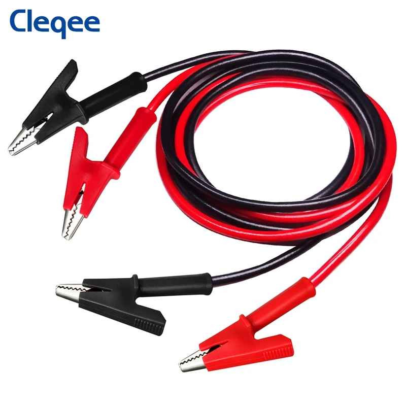 2PCS Alligator Clips Electrical Multimeter Test Leads 1500V/15A Jumper Wires Set