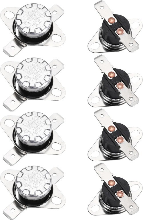 KSD301 Thermostat 120°C/248°F 10A Normally Closed N.C Adjus Number of Items: 8