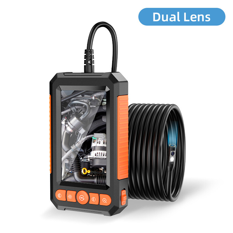 1080P HD Industrial Endoscope LCD 4.3” 8mm Inspection Snake Camera Borescope US