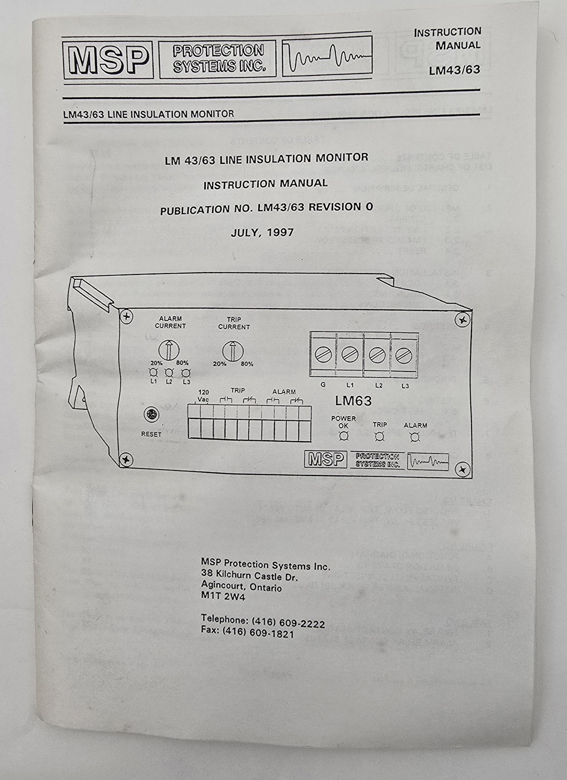 Cutler Hammer D64L1A-35 Current Limit Line Insulation Monitor 35mA