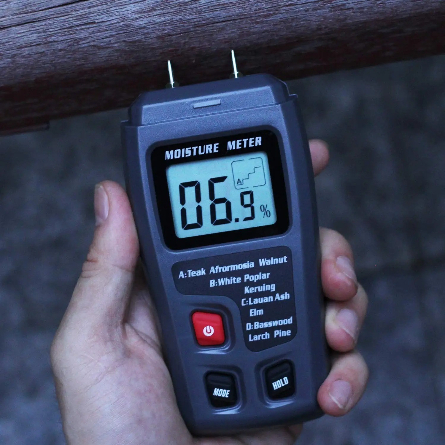 Digital LCD Wood Moisture Meter Detector Tester Wood Firewood Paper Cardboard