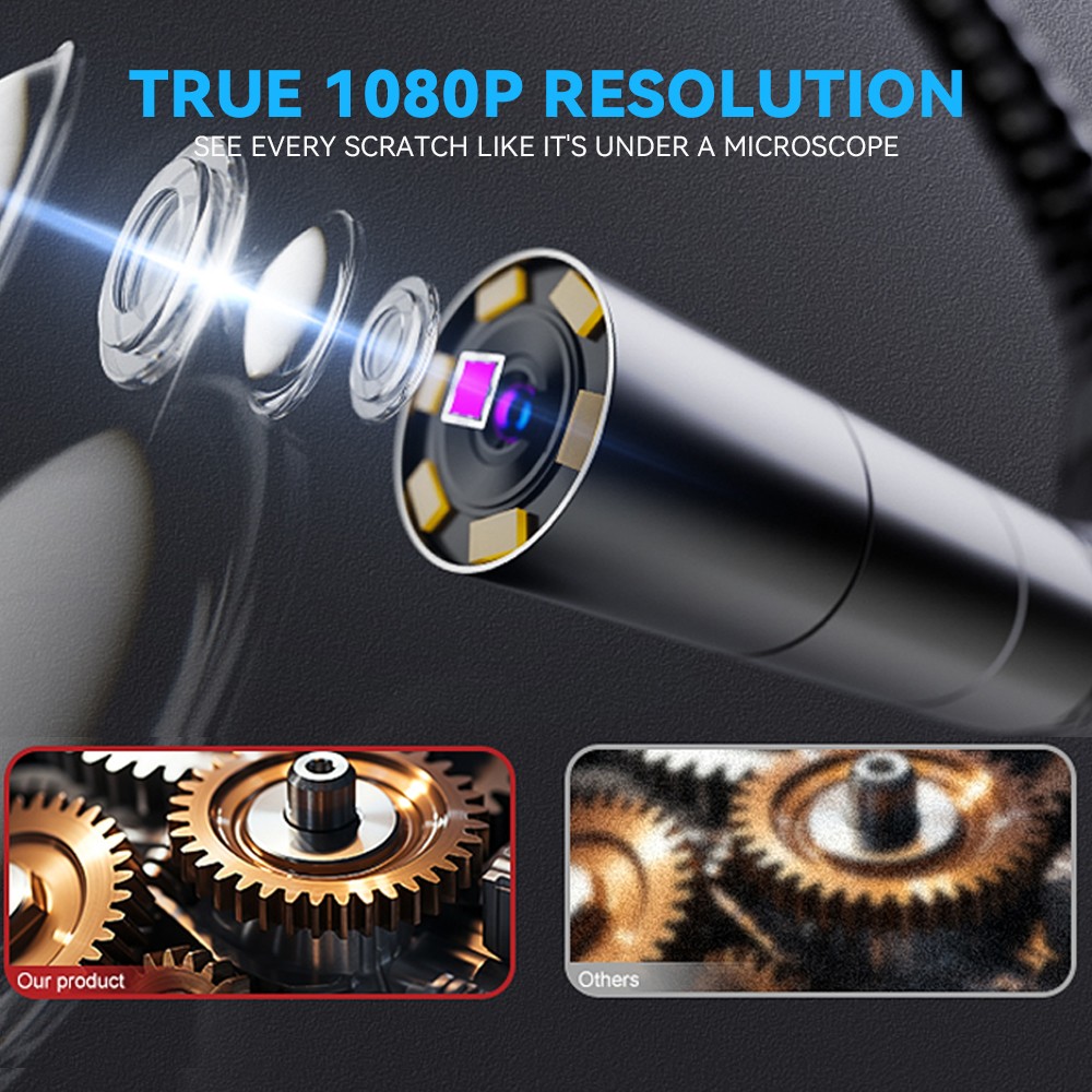 SALE! Ralcam 4-Way 720° Inspection Borescope Endoscope Camera 3.3ft Semi Rigid
