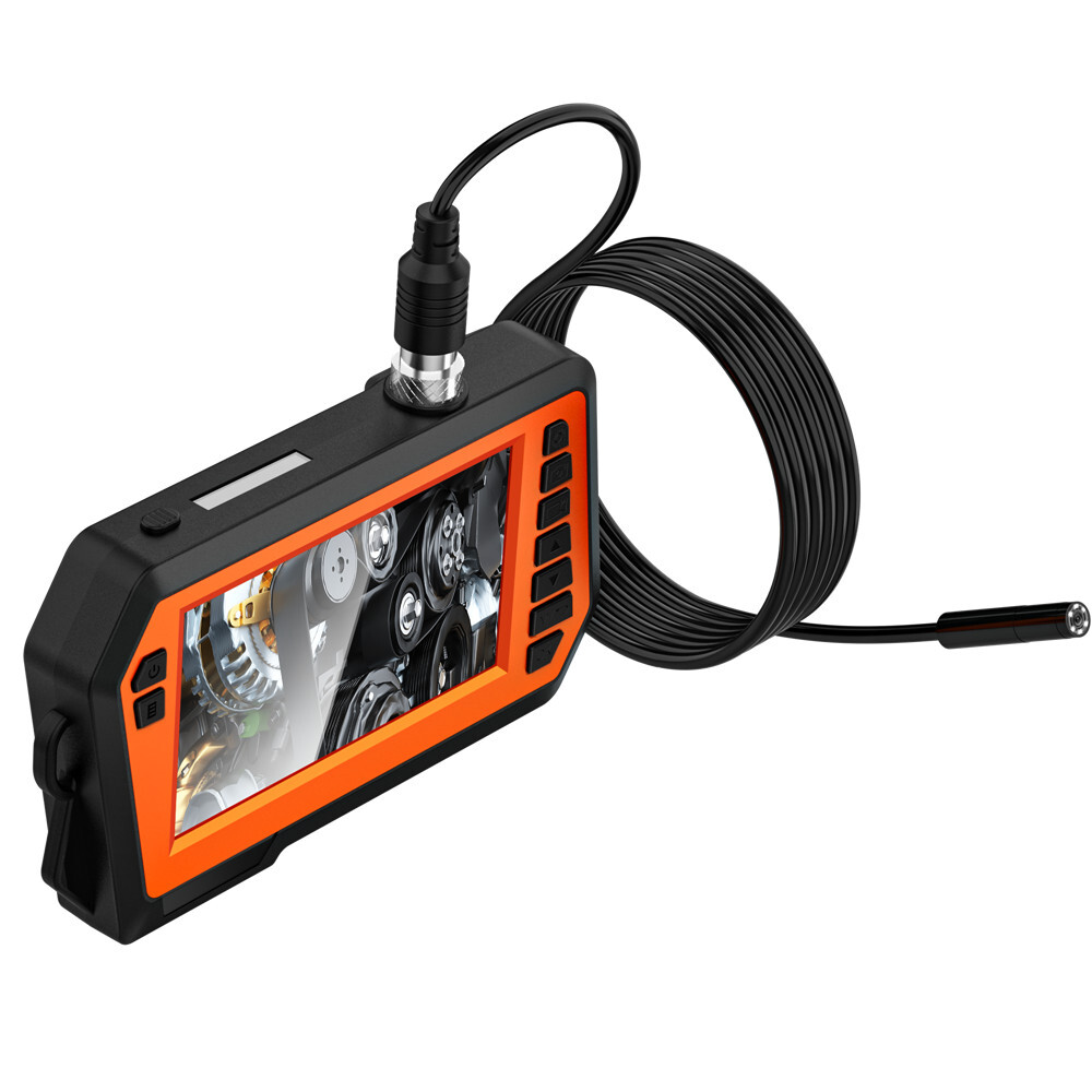 4.3inch 5M Dual Lens Endoscope Sewer Drain Pipe Inspection Camera 1080P