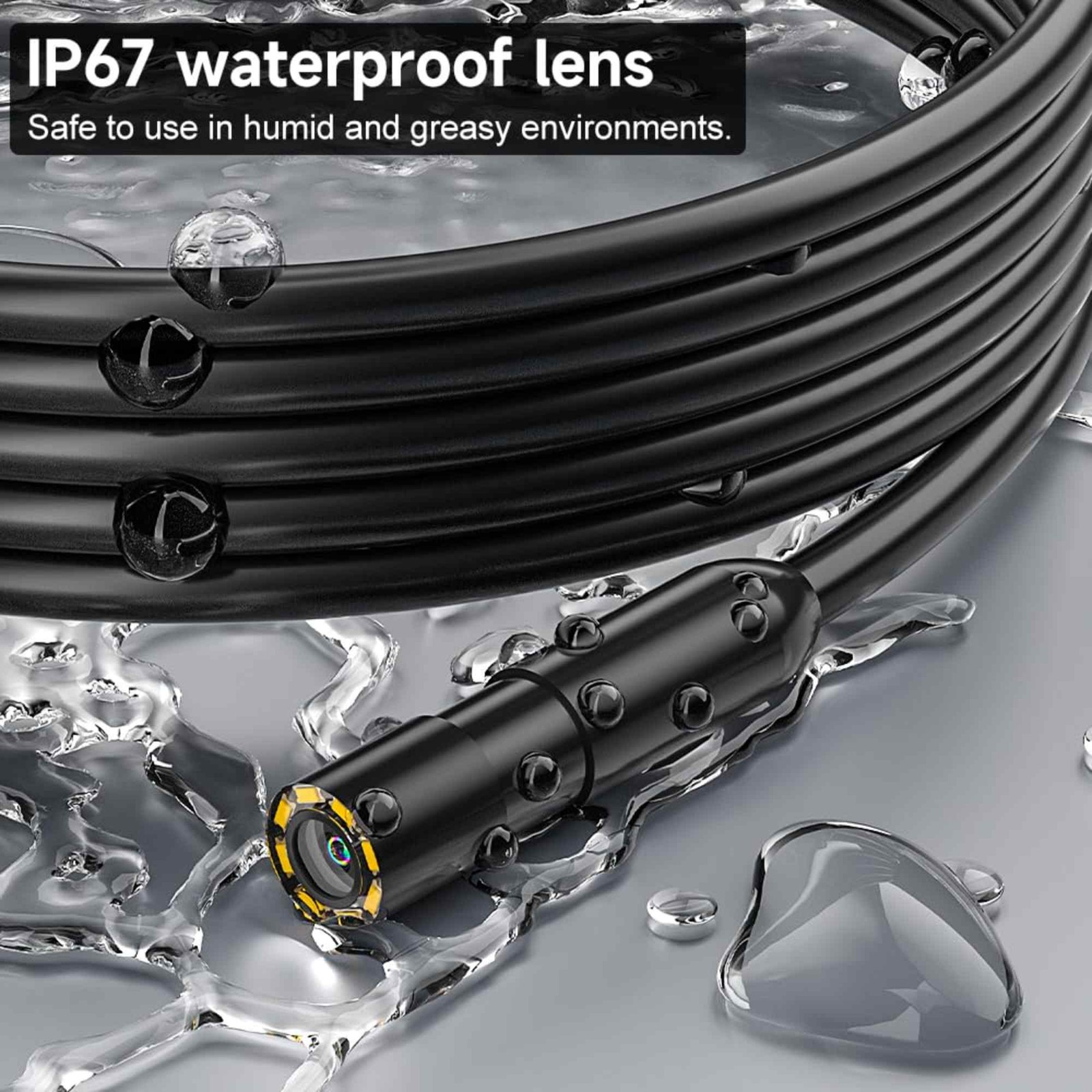 1080P HD Endoscope Inspection Camera 4.3″ Screen 8 LED Waterproof Boroscopio