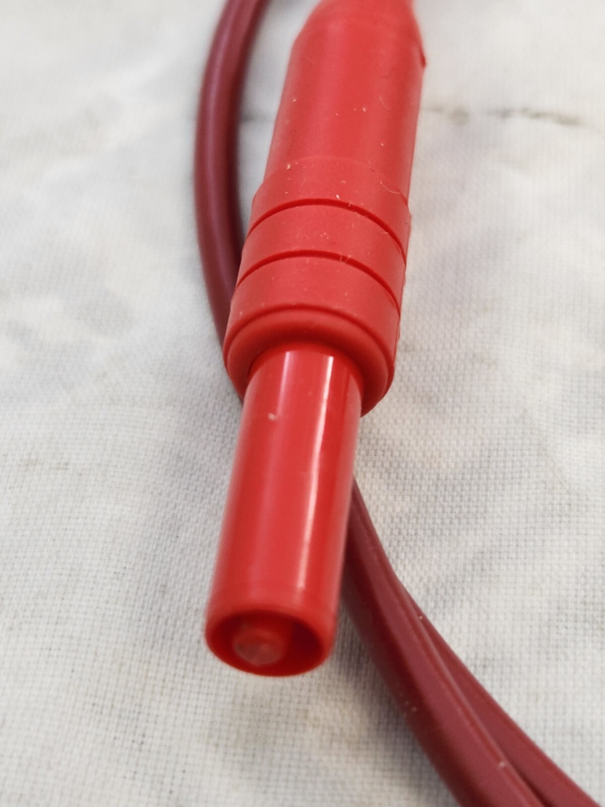 Pomona 5291A-36-2 MICROVOLT Banana Plug Patch Cord, Red, 36 In. USED, PRISTINE !