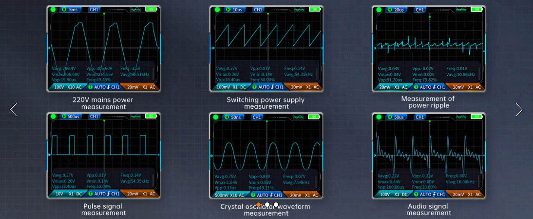 2C23T 3in1 Oscilloscope Multimeter DDS 2CH 10MHz 50MSa/s Tester