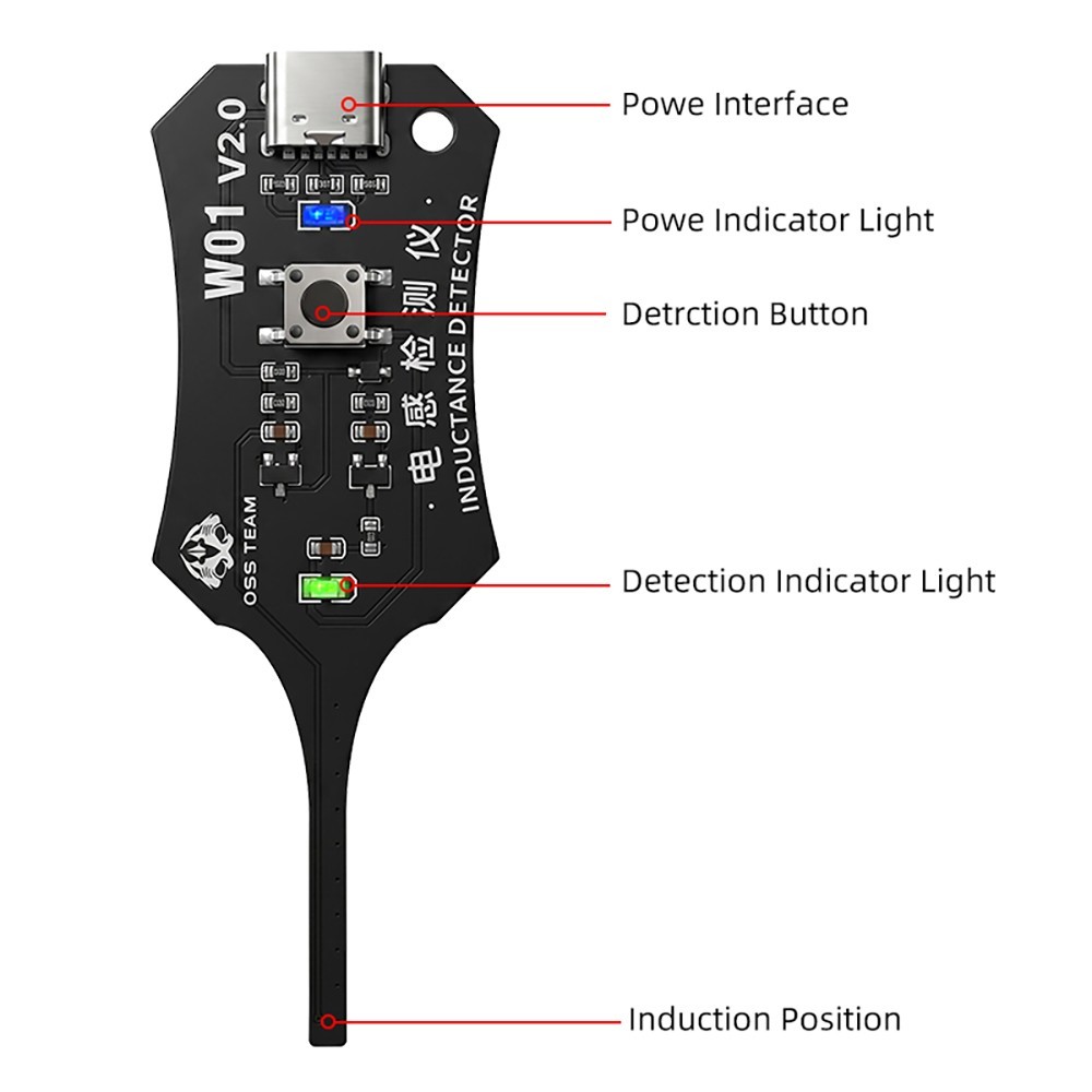 Universal Inductance Tester W01 Inductor Detectors With Compactly Construction