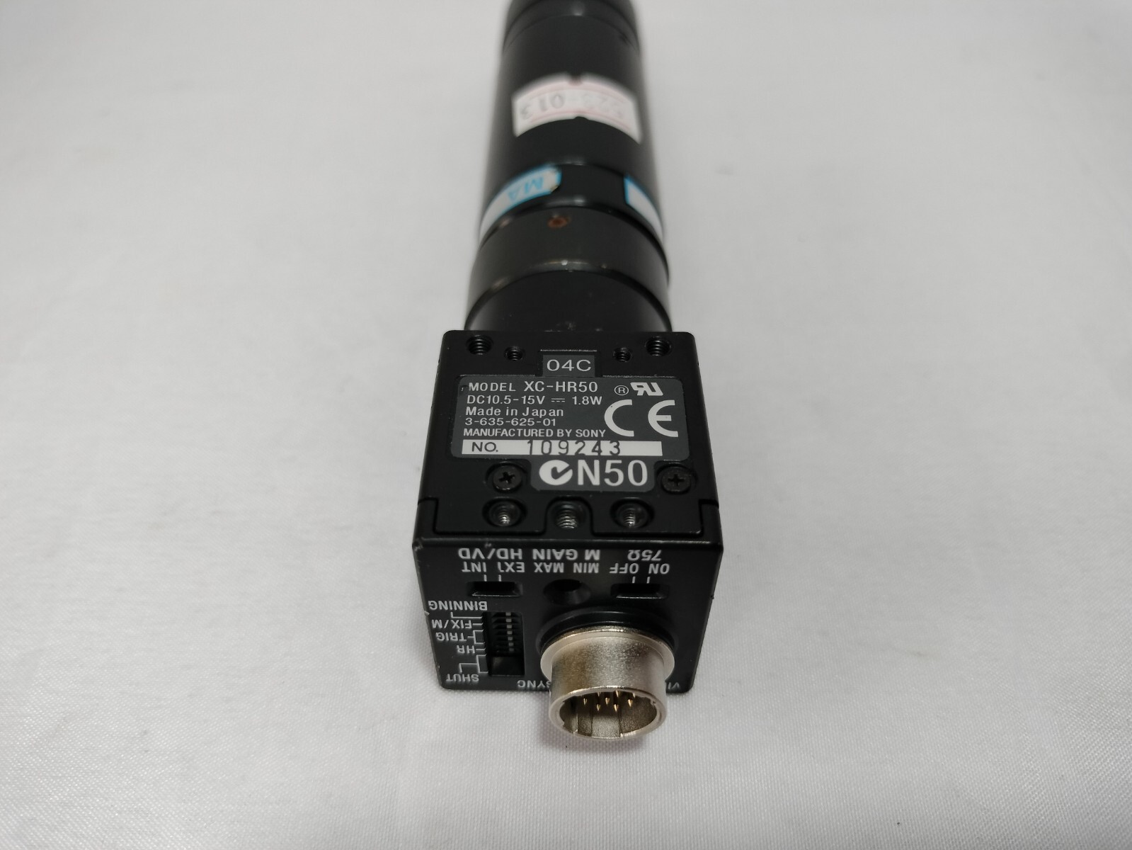 Sony XC-HR50 XCHR50 Industrial CCD Camera w/ MA707-F0-004 Extended Lens