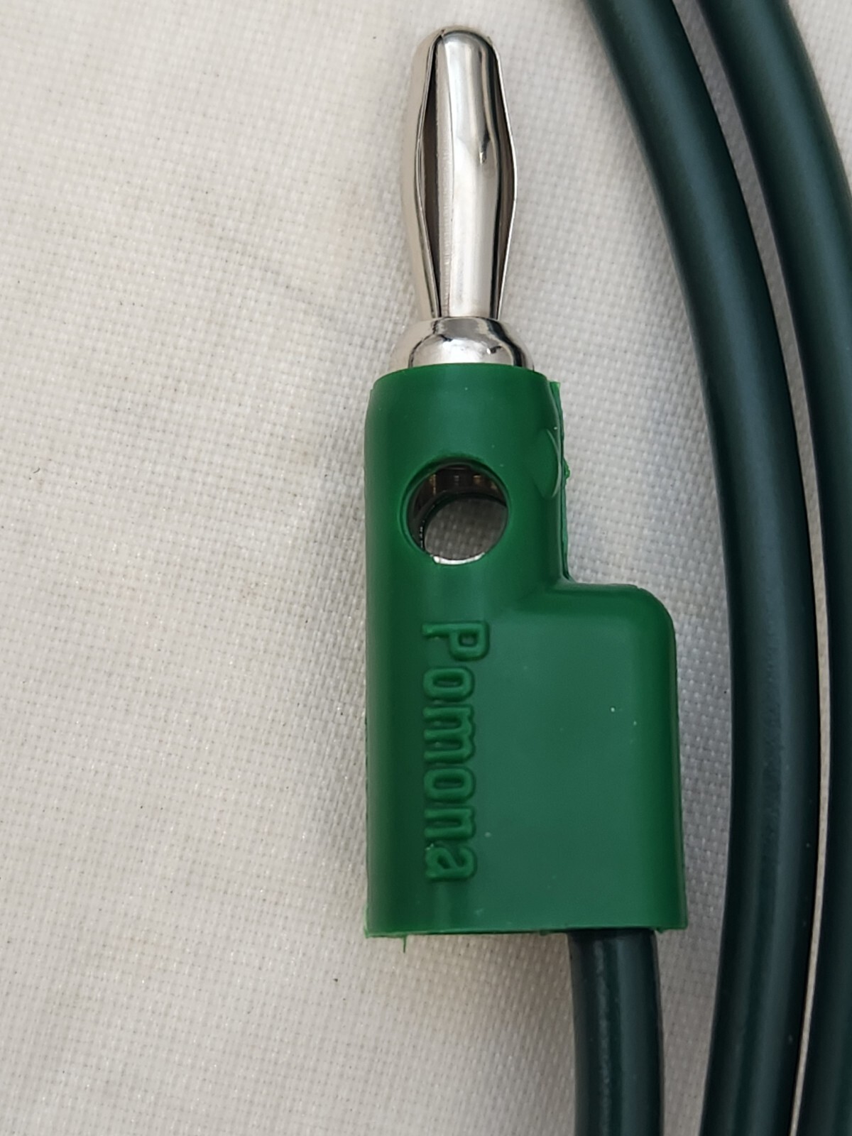 Pomona B-36-5 Stacking Banana Plug Patch Cord, Green, 36 In.