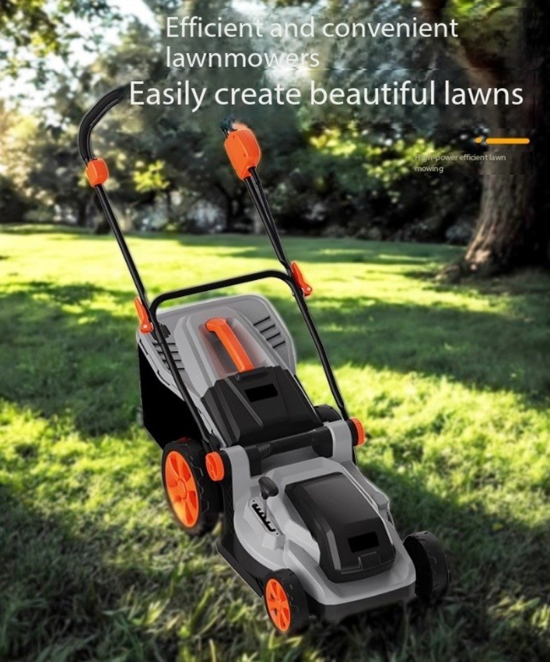 Electric Lawnmower Push-Type Lawn Mower Grass Trimmer