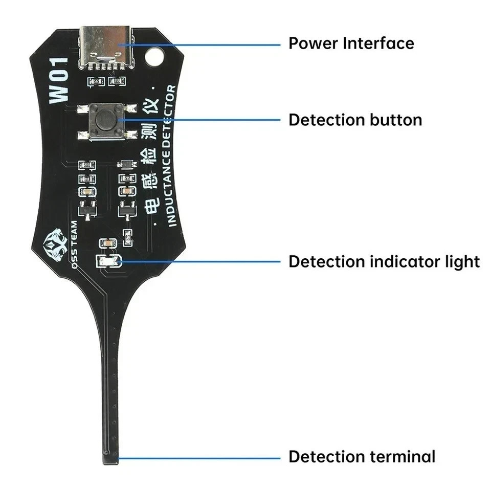 Universal Inductance Tester W01 Inductor Detectors With Compactly Construction