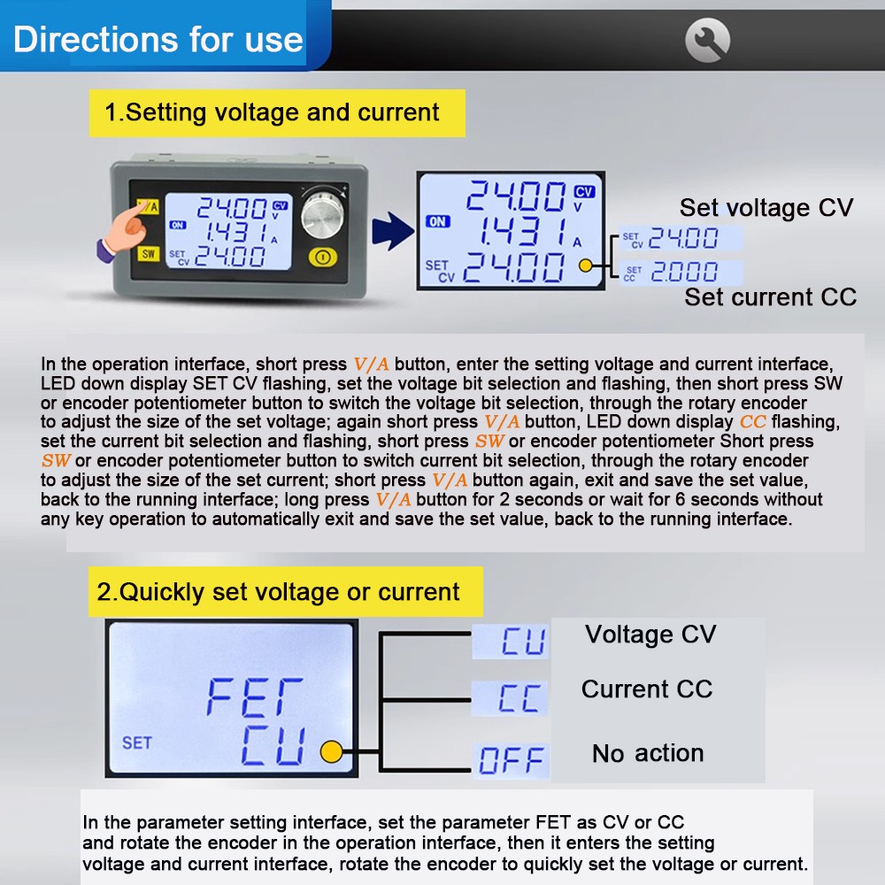 For Parkside 20V Li-Ion Battery Outdoor Portable Adjustable DC Power Supply