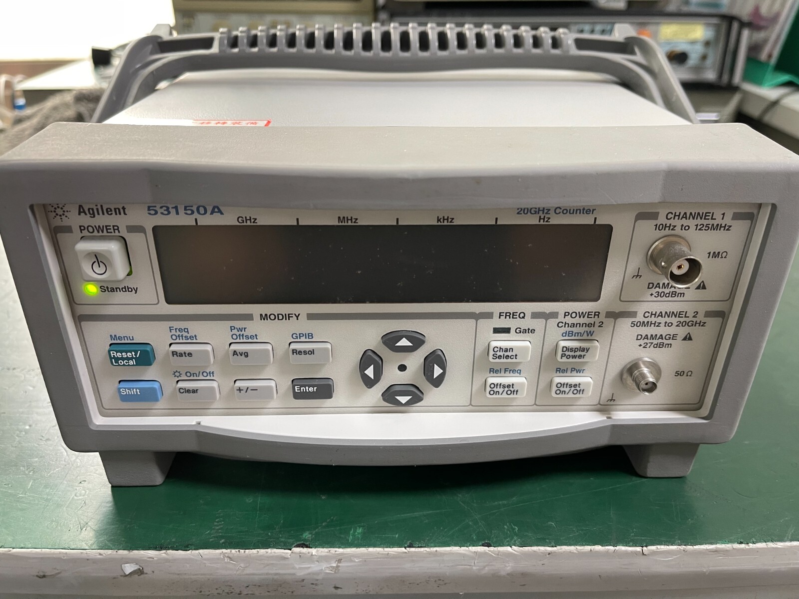 Agilent Keysight 53150A 10Hz-20GHz CW Microwave Frequency Counter _1096