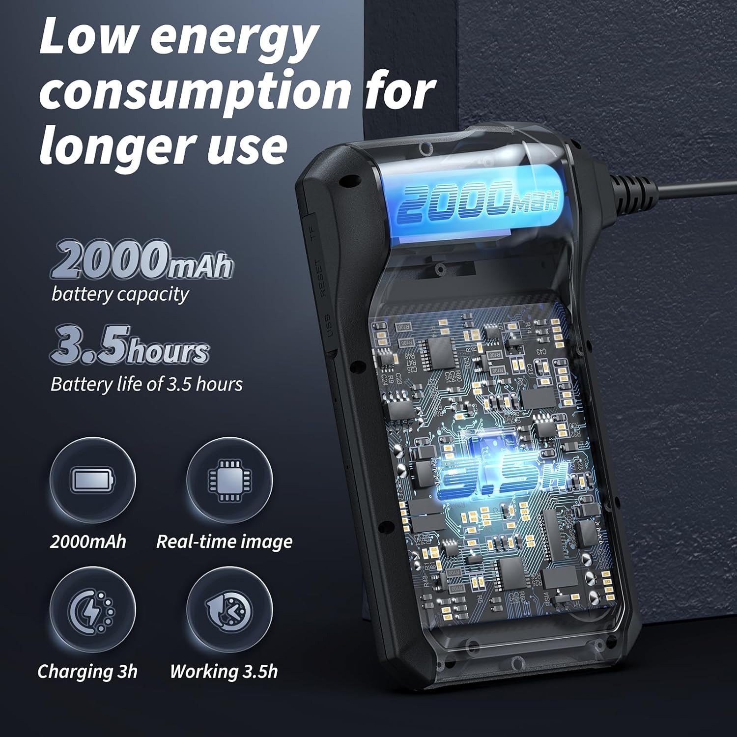 Endoscope Camera with Light, 1080P HD Borescope,Waterproof Snake Camera (16.5ft)