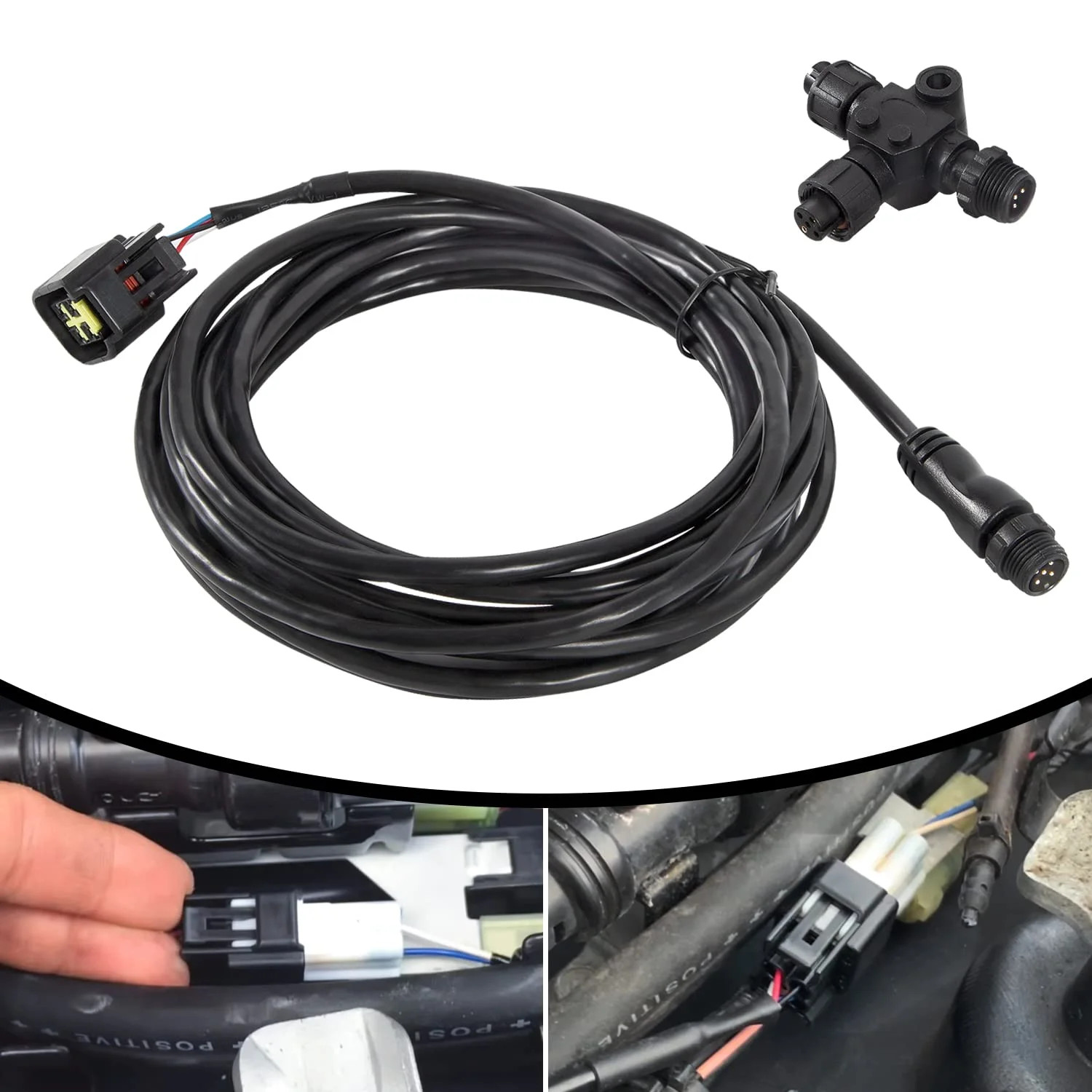Yamaha Engine Interface Cable with T-Connector for NMEA 2000 (4.5M/15Ft)