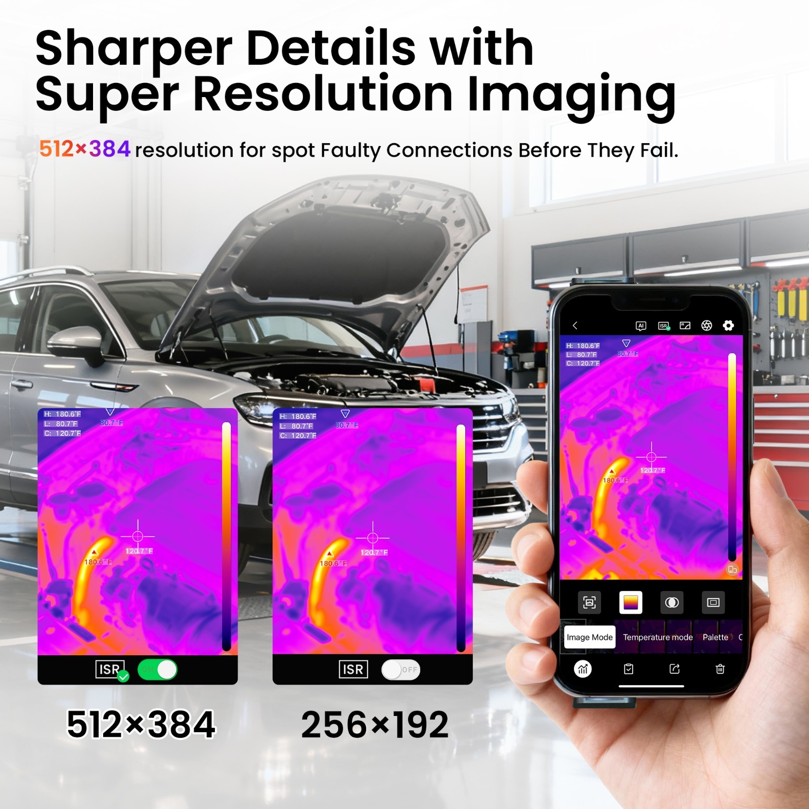 256×192 IR Resolution Imager Camera Wireless Thermal Imaging Camera Handheld