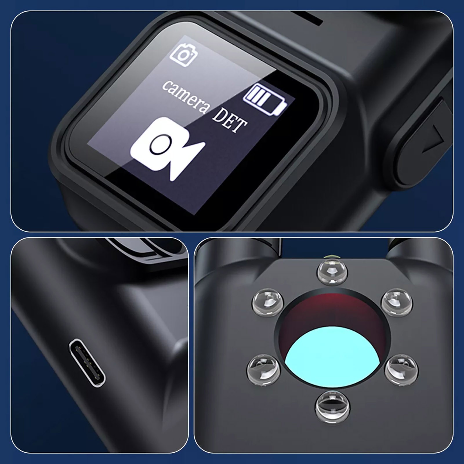 1PC PRO Handheld Infrared Detector Anti-Spy Device GPS Tracker Finder Scanner