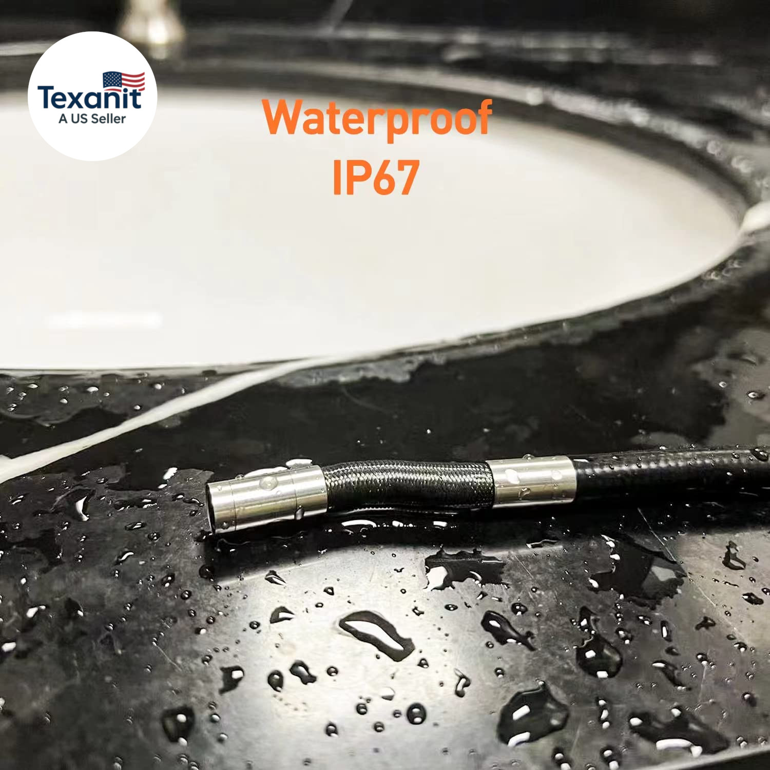 Two-Way Articulating Borescope with Light, Video Industrial Endoscope Inspection