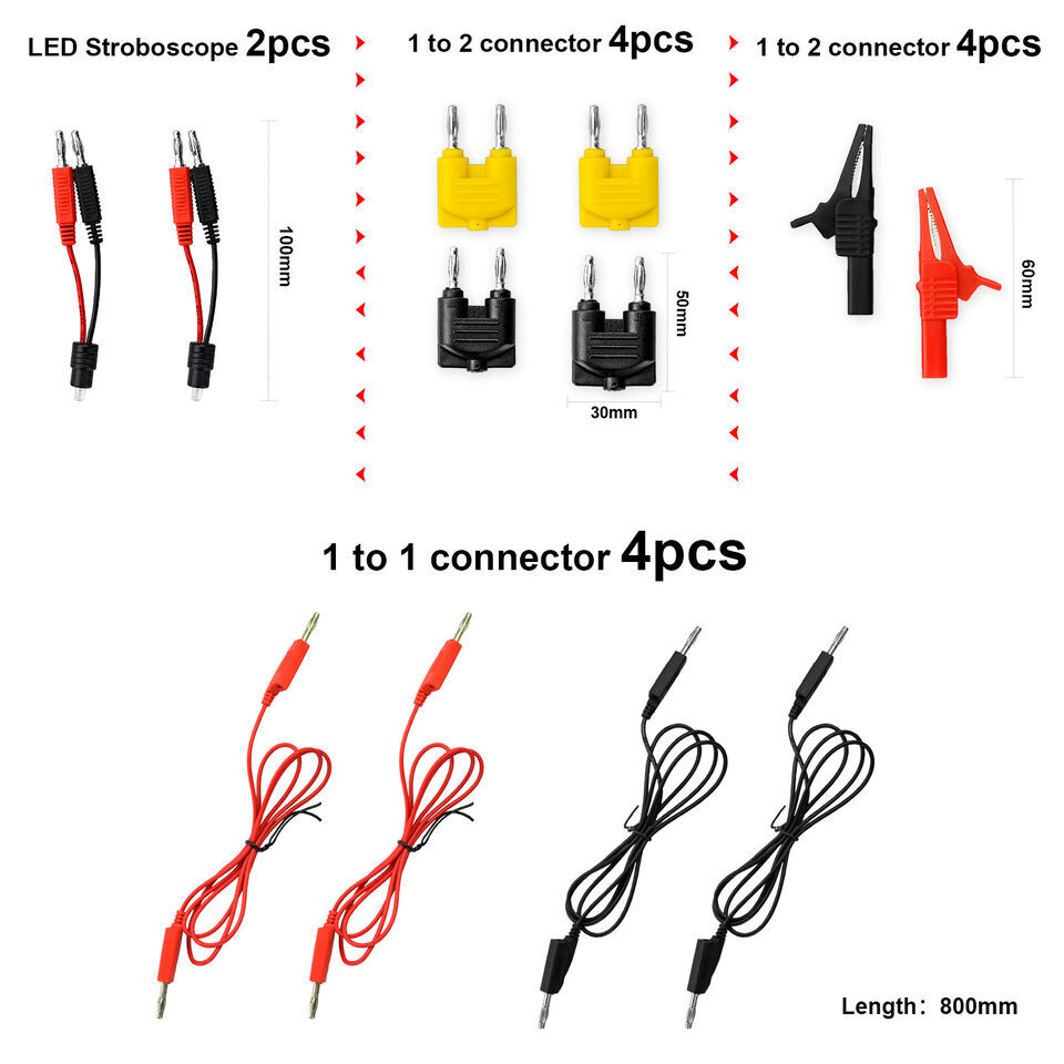 92pcs Multimeter Test Leads Kit Automotive Circuit Test Leads w/ Alligator Clips