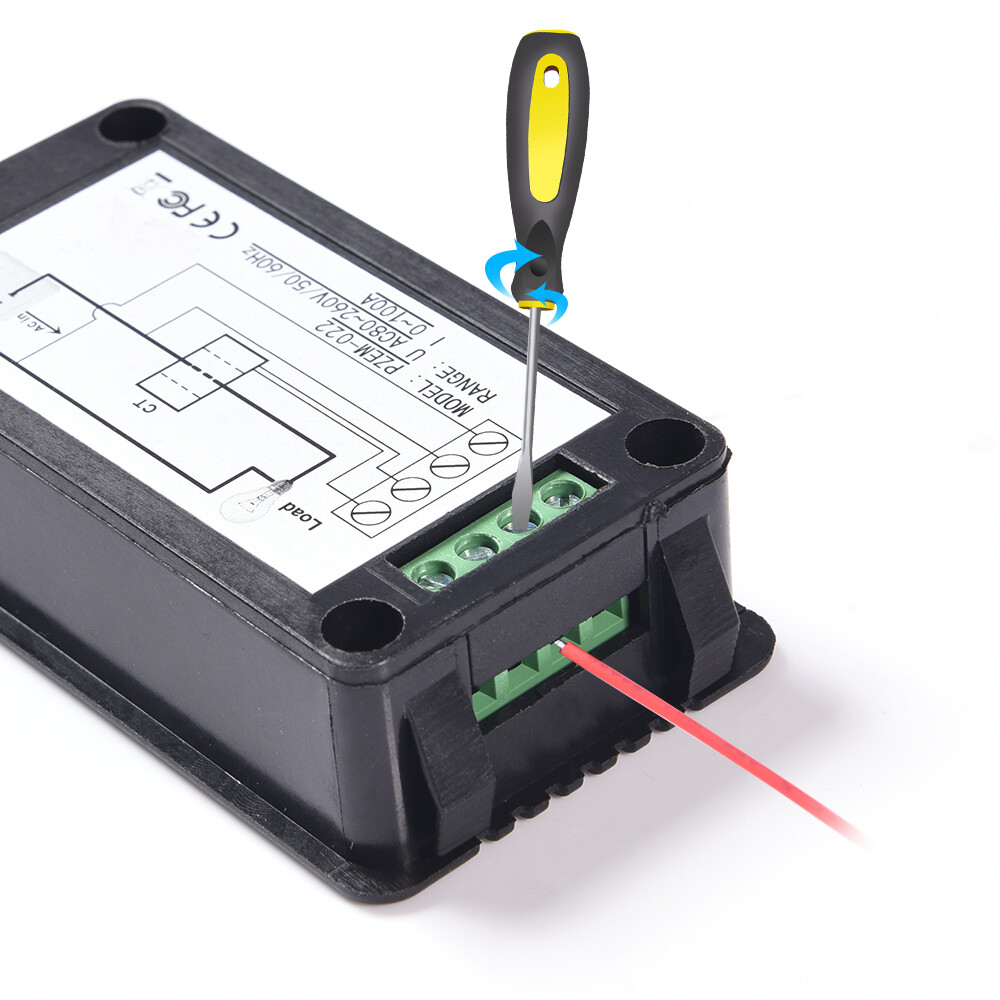 80-260V 100A AC Multi-meter, LCD Display Amp Volt Meter Energy Monitor Panel Kit