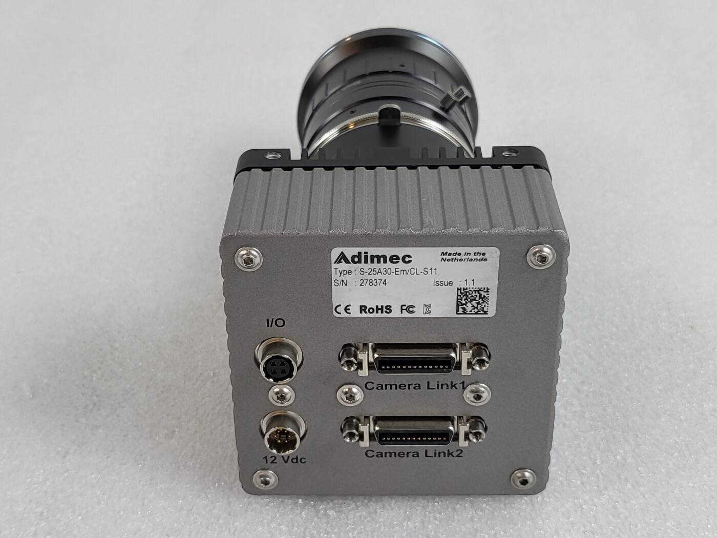 Adimec S-25A30-EM/CL-S11 CAMERA + 35MM 1:2.8, L3528LM LENS