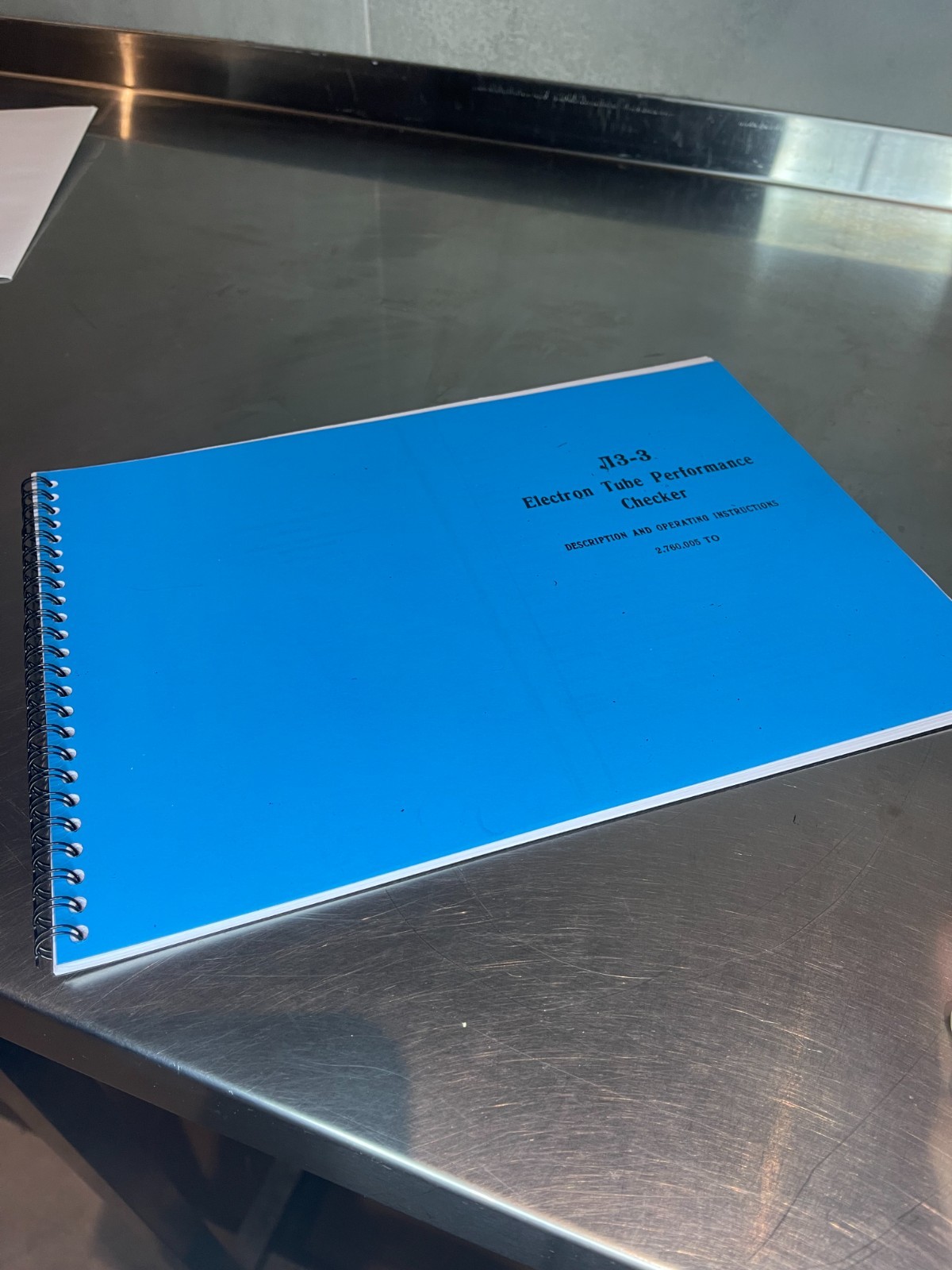 Kalibr L3-3 Electron Vacuum tube tester printed English Manuals + pdf file Cards