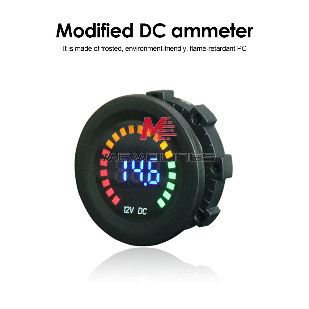 DC12V Color Screen Voltmeter DC LED Digital Display Car Voltage Monitor 5V-36V
