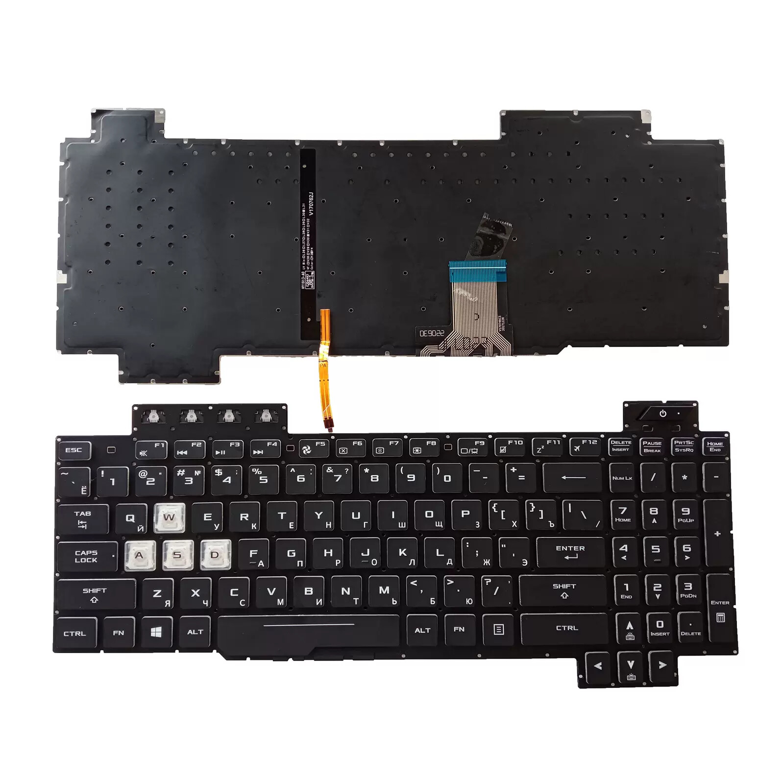 Asus TUF Gaming FX505 FX505GD FX505GE FX505GM FX86 RU Backlit Keyboard