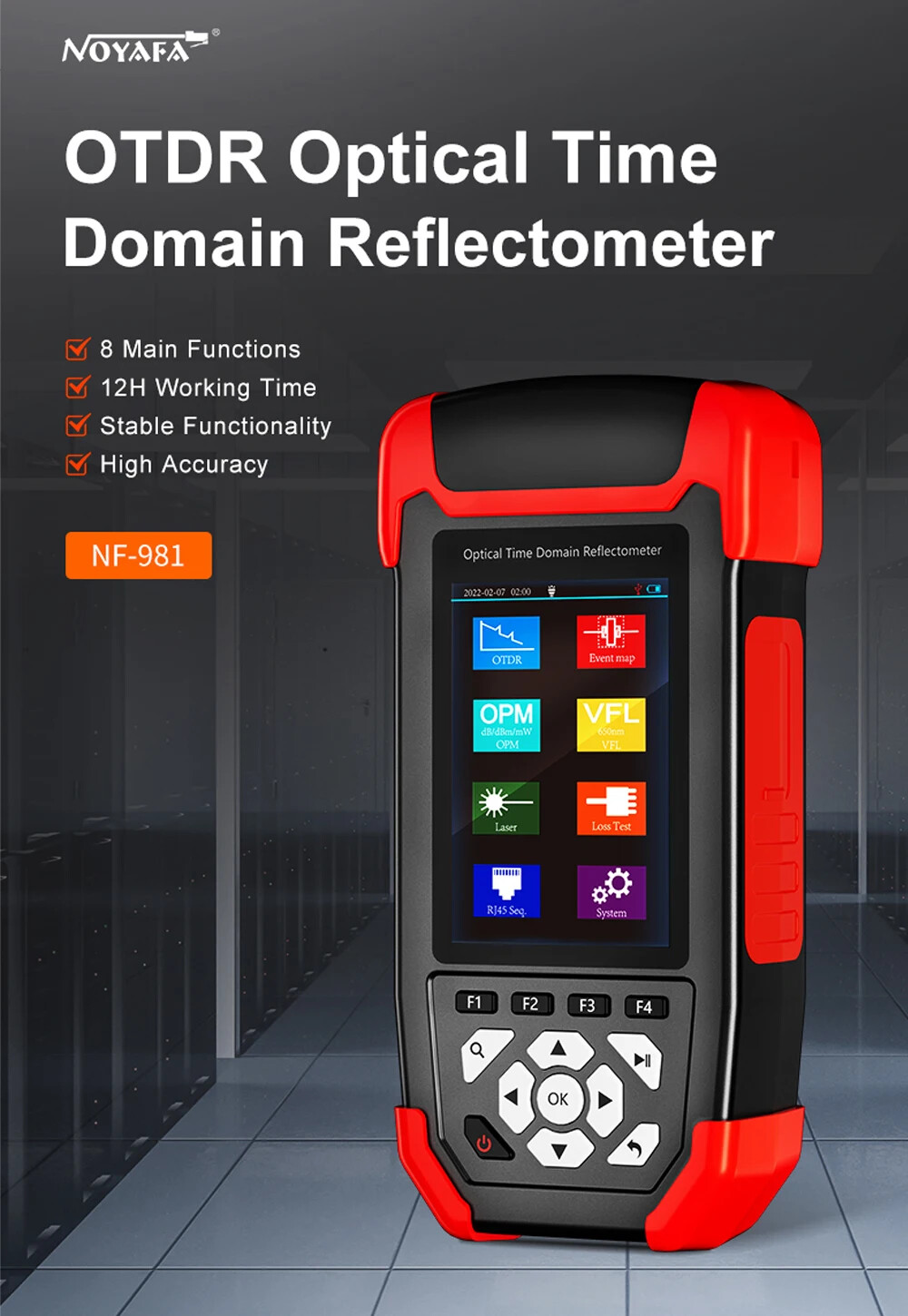 3.5in LCD Screen Fiber Tester 1310/1550nm Optical Time Domain Reflectometer