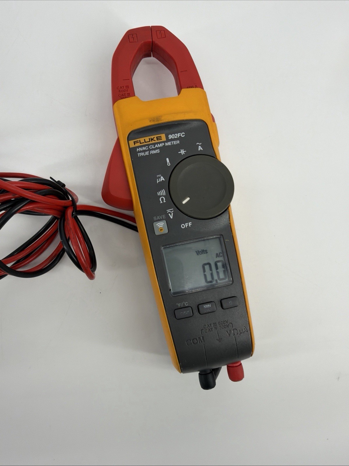 Fluke 902FC True RMS HVAC Clamp Meter TESTED As-Is No Temp Probe Free Shipping