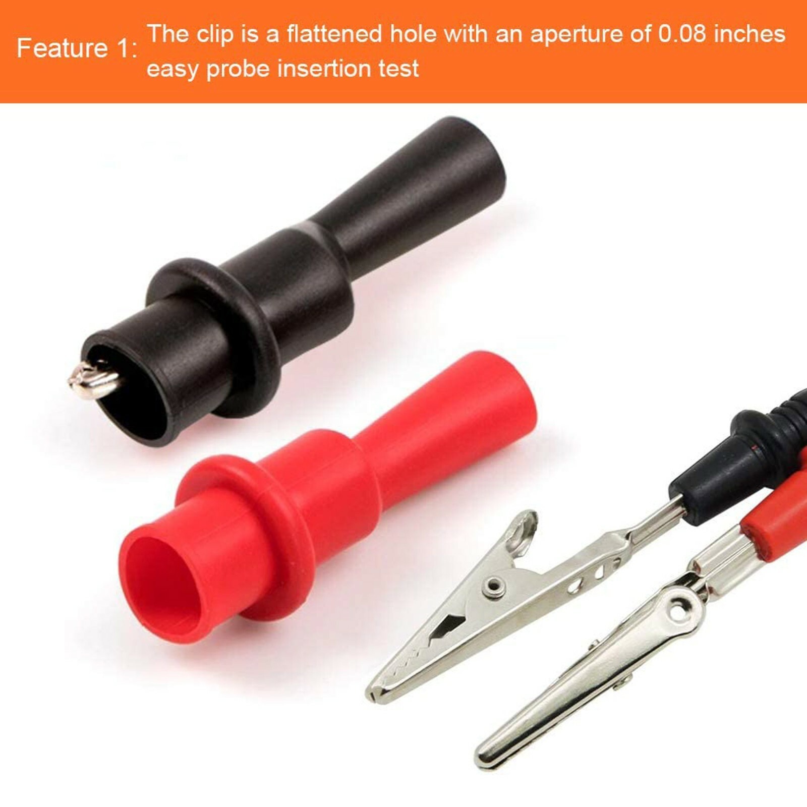 Multimeter Test Leads for Fluke Meter Electrical Alligator Clip Probes