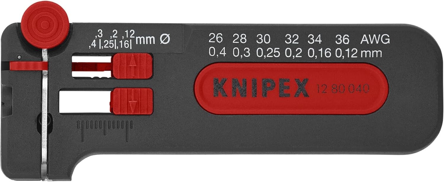 KNIPEX Tools – Precision Mini Wire Stripper, 26-36 AWG One Size, Multi