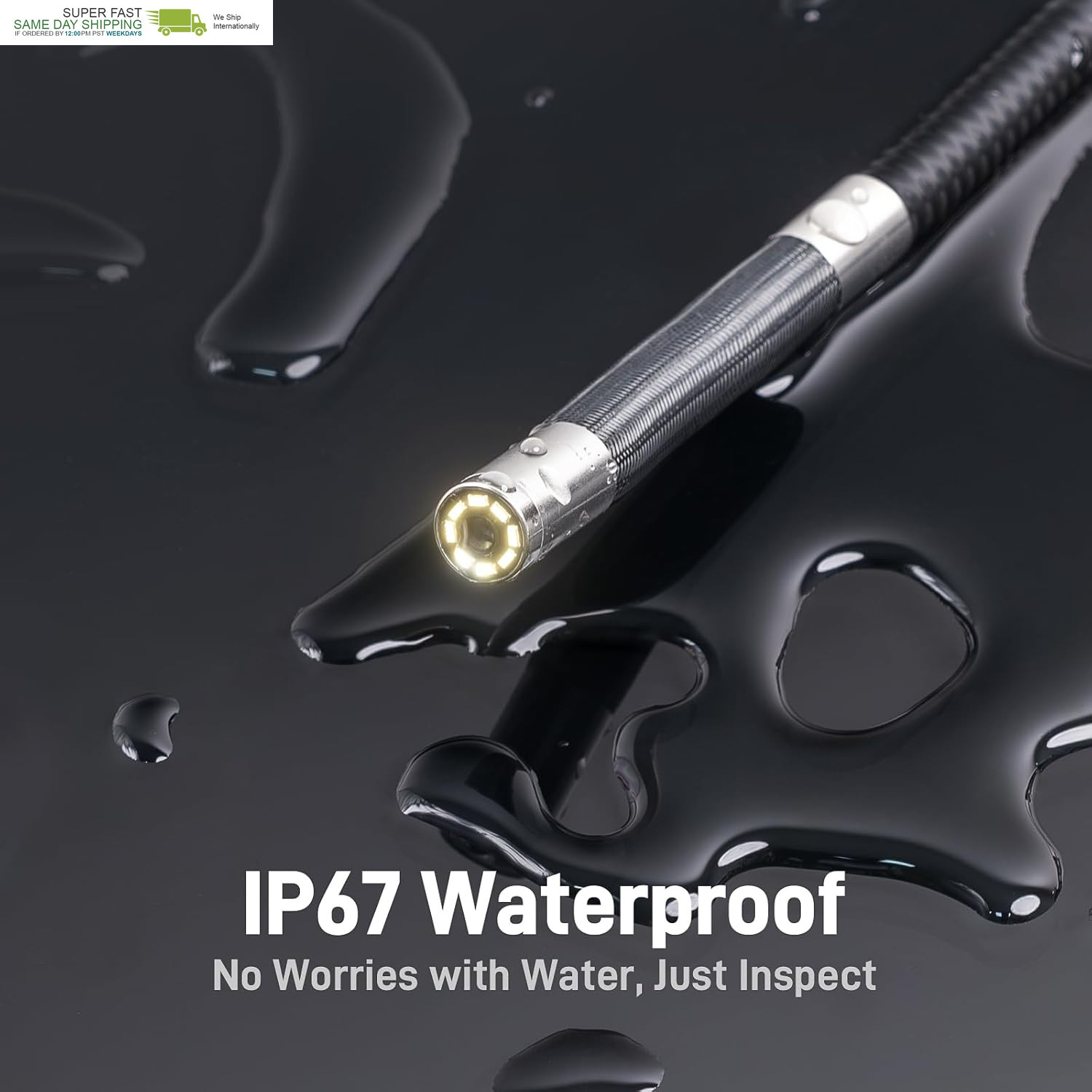 Industrial Endoscope Inspection Camera with Articulated Probe, Flexible Mechanic
