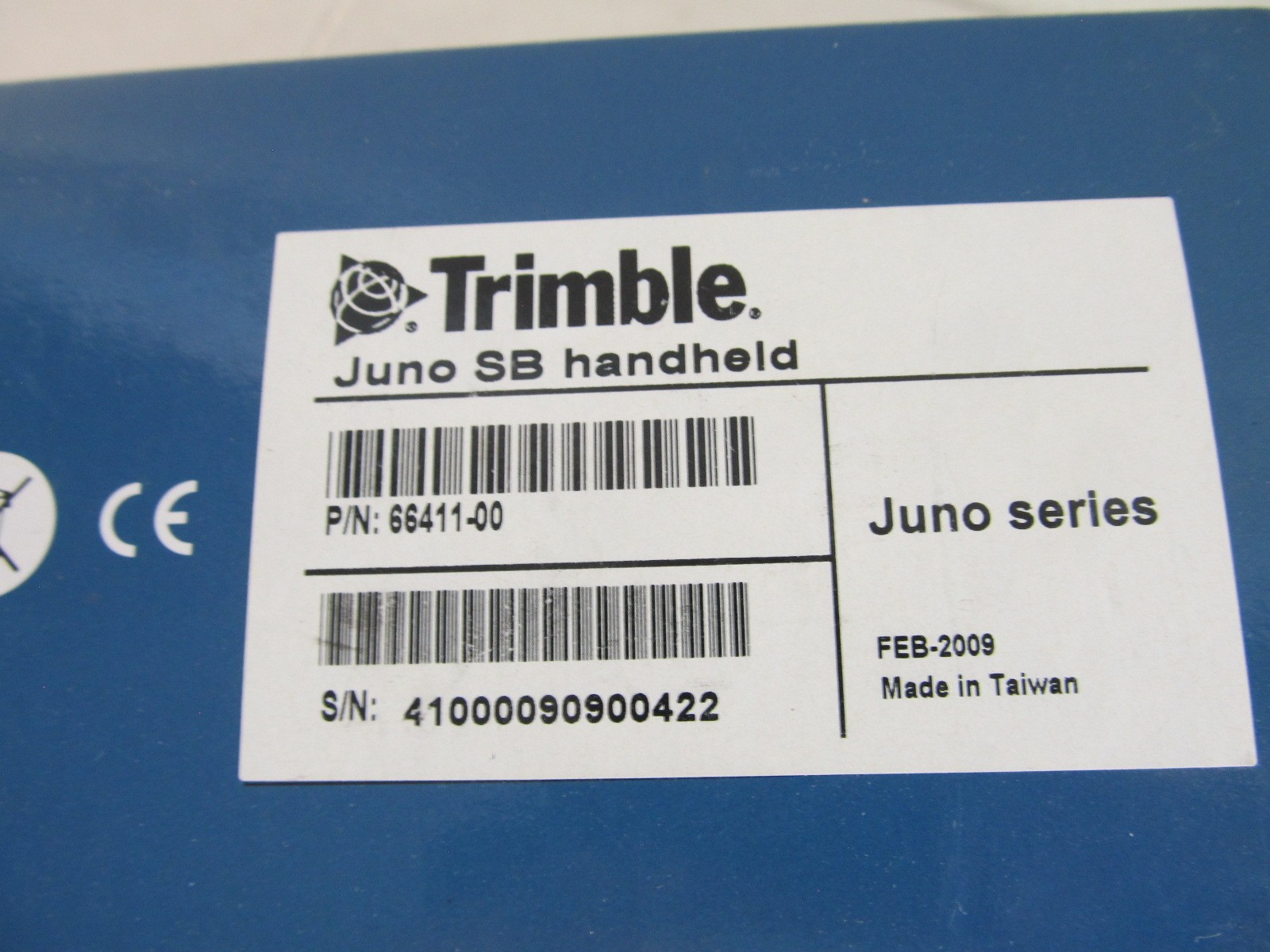 Trimble Juno SB GIS GPS Data Mapper w/ Battery, Box, Charger, CD