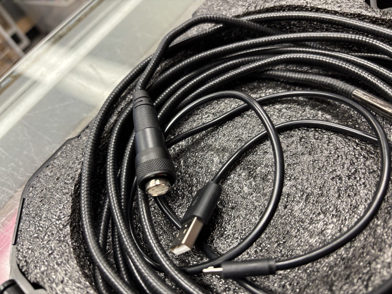 Teslong NTS150 Digital Endoscope Inspection Camera LCD Display Semi-Rigid Case