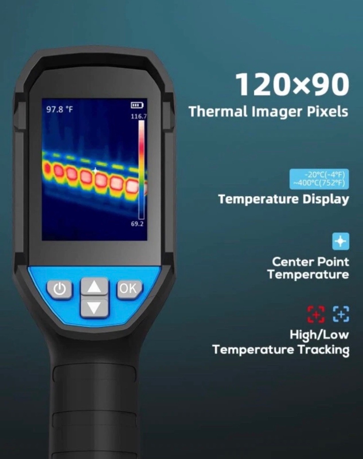 ACEGMET TR120E Handheld Thermal Camera Infrared Imager