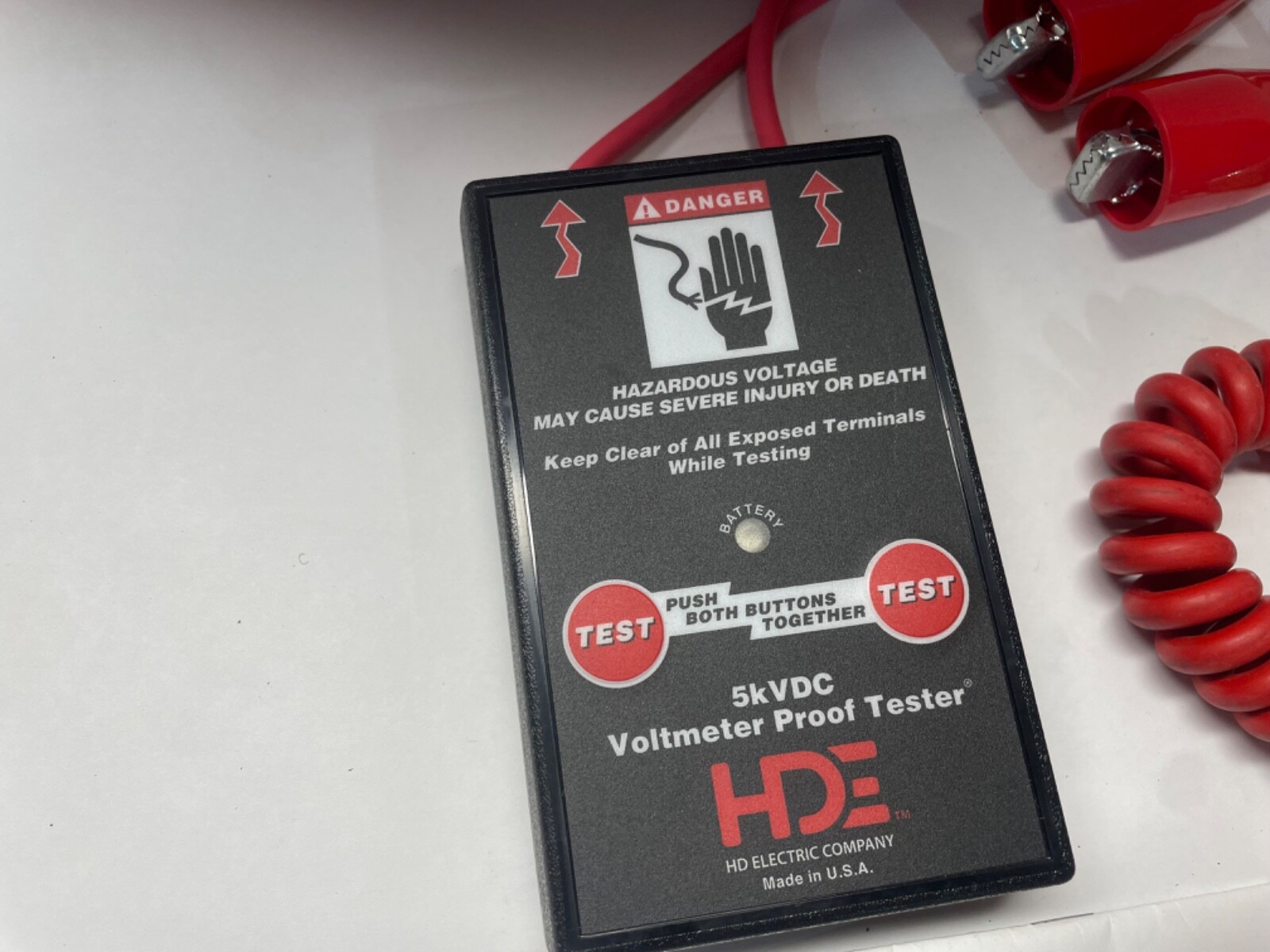 HDE Electric DVM-80UVK 80UVM Universal Digital Voltmeter 5V-40kV Backlit Grade