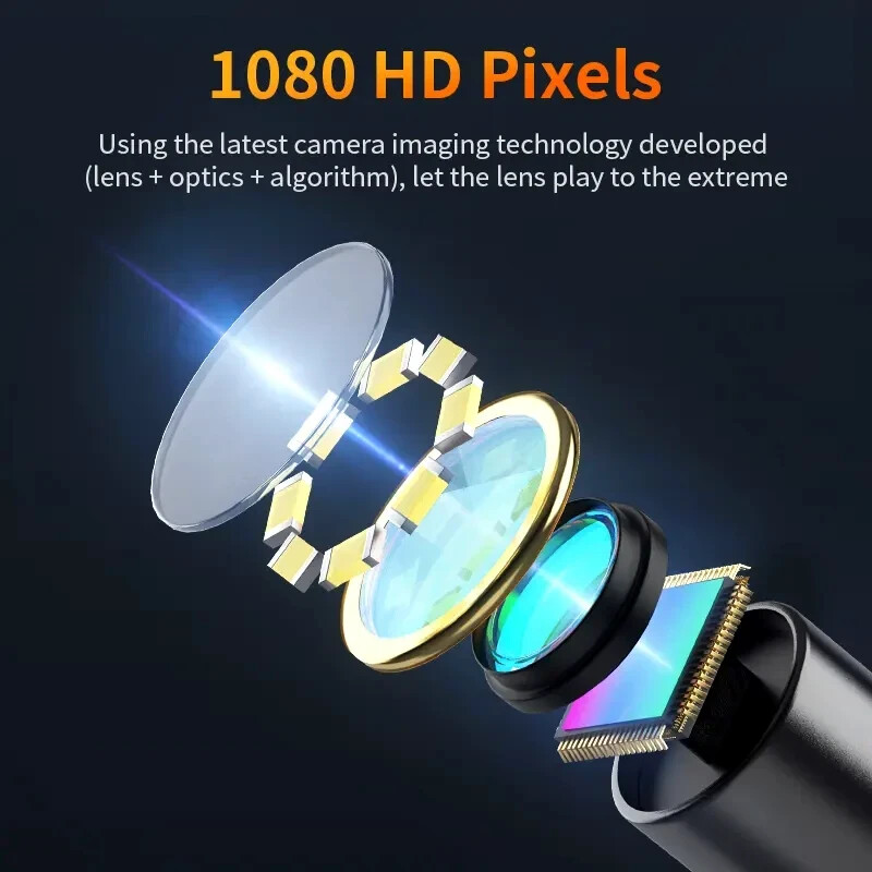 4.3″ IPS 1080P HD Screen Handheld Industrial 5m Endoscope Camera Pipe Waterproof