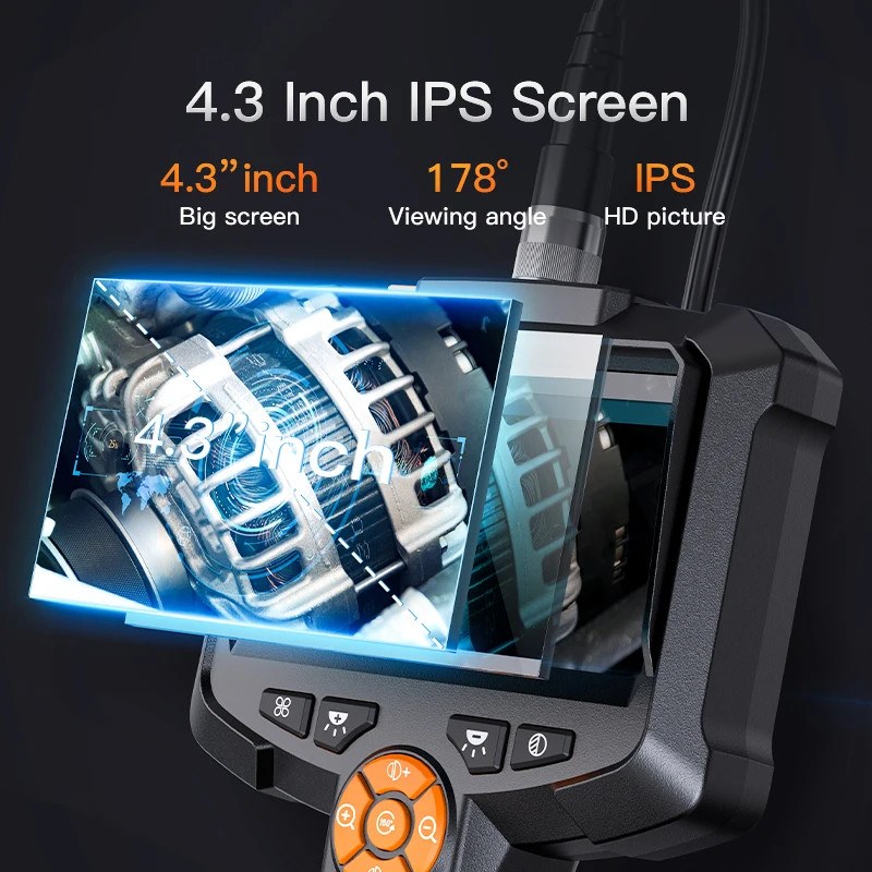 Industrial Endoscope Camera 4.3 “Single Dual Lens HD 1080P Car Inspection Boresc