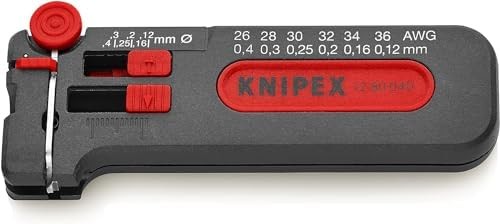 KNIPEX Tools – Precision Mini Wire Stripper, 26-36 AWG One Size, Multi