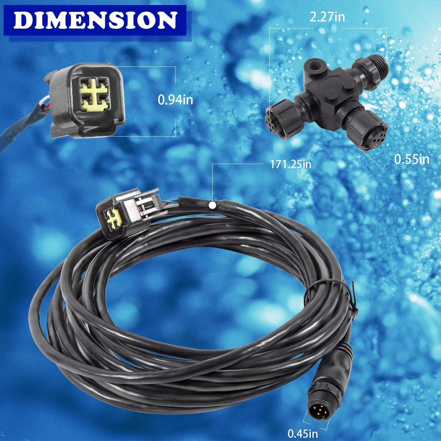 Yamaha Engine Interface Cable 000-0120-37 NMEA 2000 Connector 4.5M/15Ft