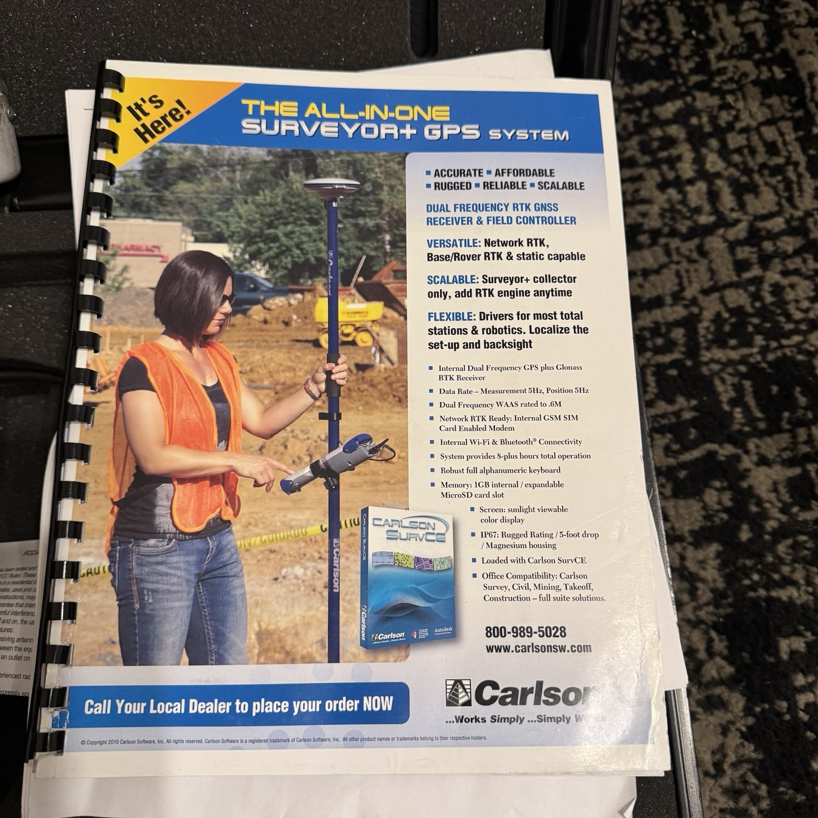 Carlson Surveyor+ COMPLET GNSS SYSTEM SurvCE 6.03 GPS/ROBO/ROADS 702-GGL Antenna