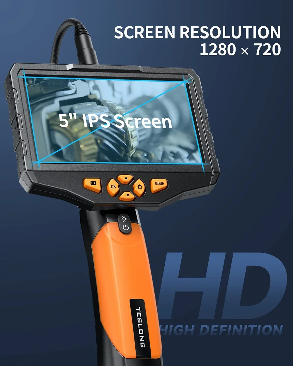 9.8ft Semi-Rigid wire3.9mm Lens Endoscope Industrial Inspection Borescope Camera