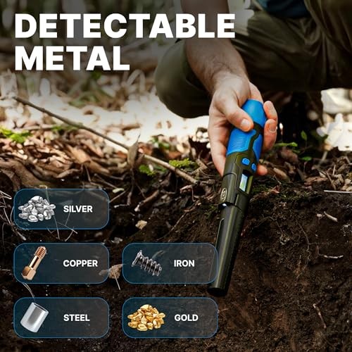 CKG Metal Detector Pinpointer 360° Detection, Professional Blue