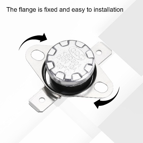KSD301 Thermostat 120°C/248°F 10A Normally Closed N.C Adjus Number of Items: 8